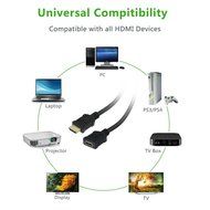 HDMI Extension Male to Female Cable,VCE High Speed HDMI Cable with Ethernet to Extend Short Cable,Supports 3D... N5