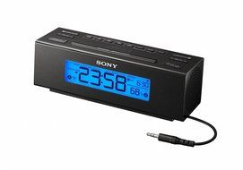 New Clock Radio Nature Sounds Display Temperature Built-In Audio Cable Digital Music Player by Sony