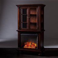 Southern Enterprises Sophia Curio Fireplace - Espresso N2