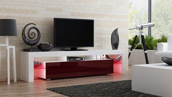 TV Stand MILANO 200 / Modern LED TV Cabinet / Living Room Furniture / Tv Cabinet fit for up to 90-inch TV screens... N6