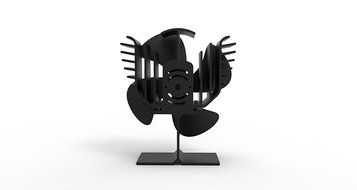 Heat Powered Eco Friendly 4 Blade Stove Fan for Wood Log Burner Fireplace Blower Fan