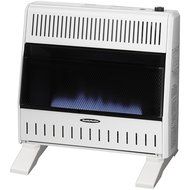 Sure Heat BWH30NLTE Dual Fuel Flame Wall or Floor Mount Heater, 30K BTU, Beige/Tan/Blue