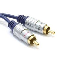 kenable Pure HQ OFC 3.5mm Stereo Jack to 2 RCA Phono Plugs Cable Gold 2m (~6 feet)