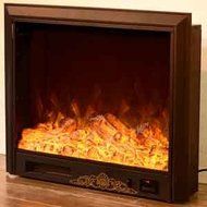 Embedded Fireplace Electric Insert Heater Glass Flame Remote Control N7