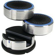 Jensen SMPS-222 Portable "Swivel" Speakers with Aux-In Cable and Carrying Pouch