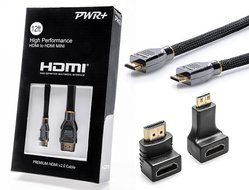 Pwr+ Extra Long 12Ft Mini-HDMI-Cable for Nikon-D3200-D3100-D7000-D7100-D800-D90-D700-D4-D610-D5300, COOLPIX-P510... N2