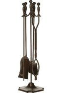 Bronze 5 Piece Fireset - 30.5 inch