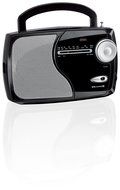 Weather X WR282B Portable NOAA Weather Band and AM/FM Radio - Black