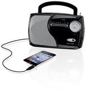Weather X WR282B Portable NOAA Weather Band and AM/FM Radio - Black N2
