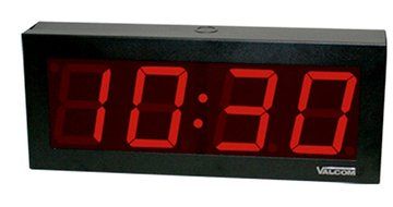 Valcom VIP-D440 IP PoE 4 Digit Digital&nbsp;Clock, 4-Inch