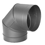 195708 8"x 90 Degree Adjustable Black Elbow
