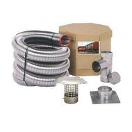 Flex-All Single Ply Stainless Steel Chimney Liner Kit - 7" x 40'