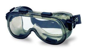 MCR Safety 2400 Verdict Polyvinyl Chloride Strap Safety Goggle with Smoke Frame and Clear Lens, 1-Pair by MCR...