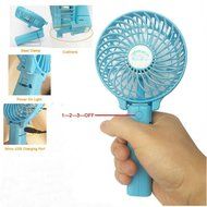 Ambielly Handfan Rechargeable Portable Handheld Mini Fan Foldable Fans Battery Operated Cooling Fan Electric Personal...