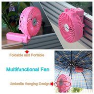 Ambielly Handfan Rechargeable Portable Handheld Mini Fan Foldable Fans Battery Operated Cooling Fan Electric Personal... N2