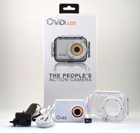 ViDi Waterproof LCD 1080P Action Camera with 4GB Memory Card, Selfie Stick, and Floating Waterproof Case N3