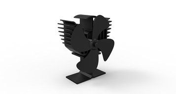 Heat Powered Eco Friendly 4 Blade Stove Fan for Wood Log Burner Fireplace Blower Fan N3