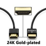 Perlegear Ultra Slim Flexible 10ft HDMI Cable - High speed, 3D, Full 1080P, Ethernet, Audio Return, for HD TV,... N6