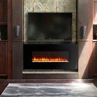 Dynasty Contemporary Electric Fireplace LED Wall Mount - 58.25 in. N2