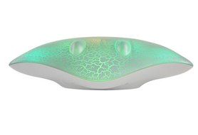 Generic Wireless Bluetooth Speaker With LED Lights Support TF Card for Smartphone ( Silver ) N4