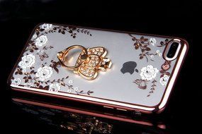iPhone 7 Plus Case, PHEZEN Clear Soft TPU Protective Case Back Cover with Beautiful Cherry Blossom Flower Series... N2