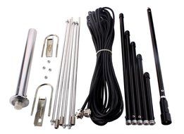 Zowaysoon 1/4 Wave Professional GP Antenna for 5W-100W Fm Transmitter 88-108MHZ BNC N6