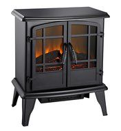 Pleasant Hearth Legacy Panoramic Electric Stove, Vintage Iron
