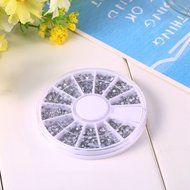 Obula(TM) 1800pcs Silver 1.5mm Nail Art Rhinestones Decoration Diamante Glitter Wheel Beauty Manicure Stickers... N3