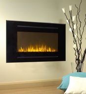 Touchstone 80006 Forte In-Wall Recessed Electric Fireplace, 40 Inch Wide, 1500/750 Watt Heater, Stone Hearth (...