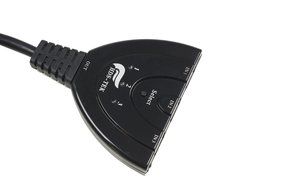 AMASKY Mini HDMI Switcher, 3-In 1-Out (HDMI V1.4) 0f Auto Switch Splitter Cable N2