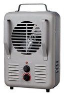 Soleil Milk House Utility Heater Fan Forced 750 / 1500 W Gray