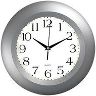 New TIMEKEEPER 6409 11&quot; Round Silver Wall Clock