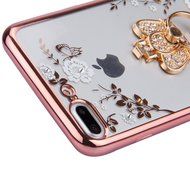 iPhone 7 Plus Case, PHEZEN Clear Soft TPU Protective Case Back Cover with Beautiful Cherry Blossom Flower Series... N15