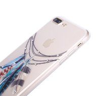 iPhone 7 Plus Case, PHEZEN Clear Soft TPU Protective Case Back Cover with Beautiful Cherry Blossom Flower Series... N21