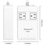 Zettaguard Mini 2-Outlet Travel Power Strip / Surge Protector with USB Charger / USB Charging Station (5-Port... N11