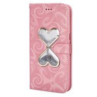 Galaxy S7 Edge Wallet Case, PHEZEN Bling Liquid Glitter Love Heart Floating 3D Hourglass Luxury Pu Leather Magnet... N4