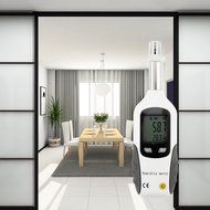 Sanrui High Precision LCD Digital Psychrometer Mini Temperature and Humidity Meter with Dew Point and Wet Bulb... N2