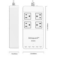 Zettaguard Mini 2-Outlet Travel Power Strip / Surge Protector with USB Charger / USB Charging Station (5-Port... N14