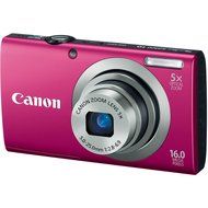 Canon PowerShot A2300 16.0 MP Digital Camera with 5x Optical Zoom (Silver) N2