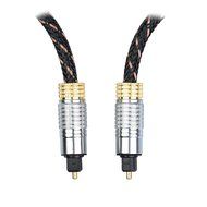 BuyCheapCables&reg; (20 Feet) Premium Slim Braided Jacket Toslink Digital Optical Audio Cable with Gold Plated Metal... N5