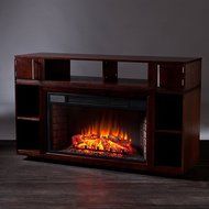 Southern Enterprises Henley Media Console Fireplace - Espresso