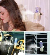 Winkeyes Negative Ion Sprayer Replenishment Spray Quiet Portable USB Cool Mist Water Humidifier Mini Atomization...