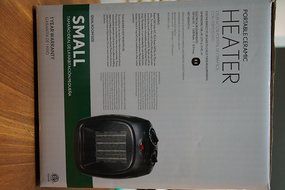 Intertek 1500 Watt Ceramic Electric Portable Heater (Black) N5
