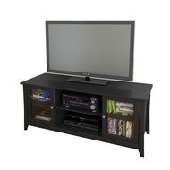 Nexera Tuxedo TV Stand 203106, 58-Inch, Black N3