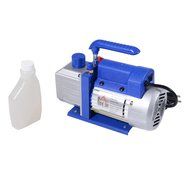 HomCom Single Stage 4 CFM Rotary Vane Vacuum Pump - Blue/Silver N7