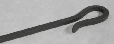LONG SHEPHERD&#039;S HOOK Fireplace Hearth Tool Set with SQUARE OPEN STAND &amp; TWISTS