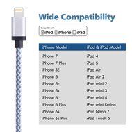 Benewell 3FT 8pin Lightning to USB Charging Cable Compatible with iPhone 7, 7 Plus, 6, 6s, 6 Plus, 6s Plus, 5s... N21