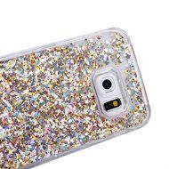 Galaxy S6 Edge Case,Galaxy S6 Edge Liquid Cover,PHEZEN Christmas Tree Santa Claus Design Cool Quicksand Moving...