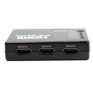 Itinlu HDMI-5Port Switch Switcher Splitter with IR Remote for HDTV DVD PS3 XBox 360 without the Power Adapter N6