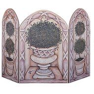 Topiary 3 Panel Foldable Fireplace Fire Screen